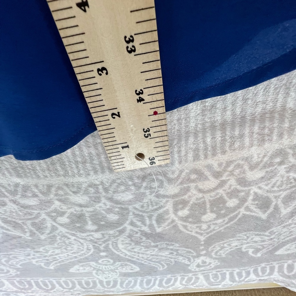 THE BUCKLE BB DAKOTADRESS ROYAL BLUE LACE DETAIL FITS LIKE A M MEDIUM - Picture 4 of 6